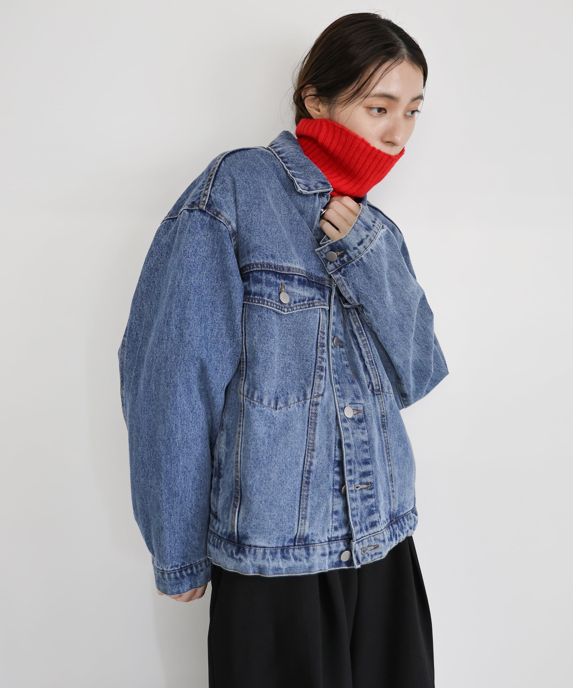 SELECT MOCA ビッグシルエットデニムジャケット セレクトモカ ジャケット・アウター デニムジャケット【送料無料】のサムネイル