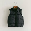branshes 【マシンウォッシャブル】中綿ベスト ブランシェス トップス ベスト・ジレ グリーン グレー ブラック