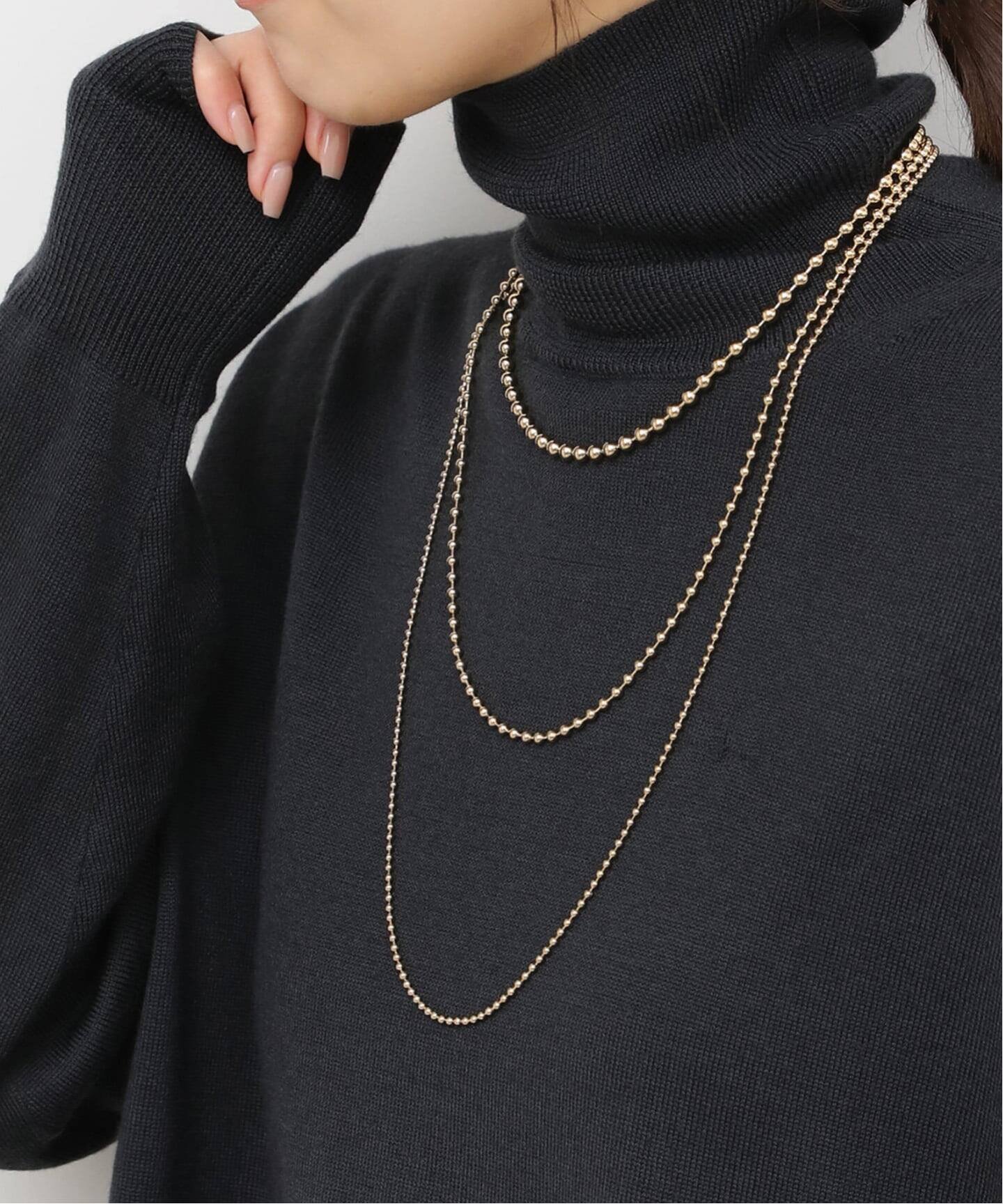 JOURNAL STANDARD relume RELUME ボールチェーン3ボンセットネックレス ジャーナル スタンダード レリ..