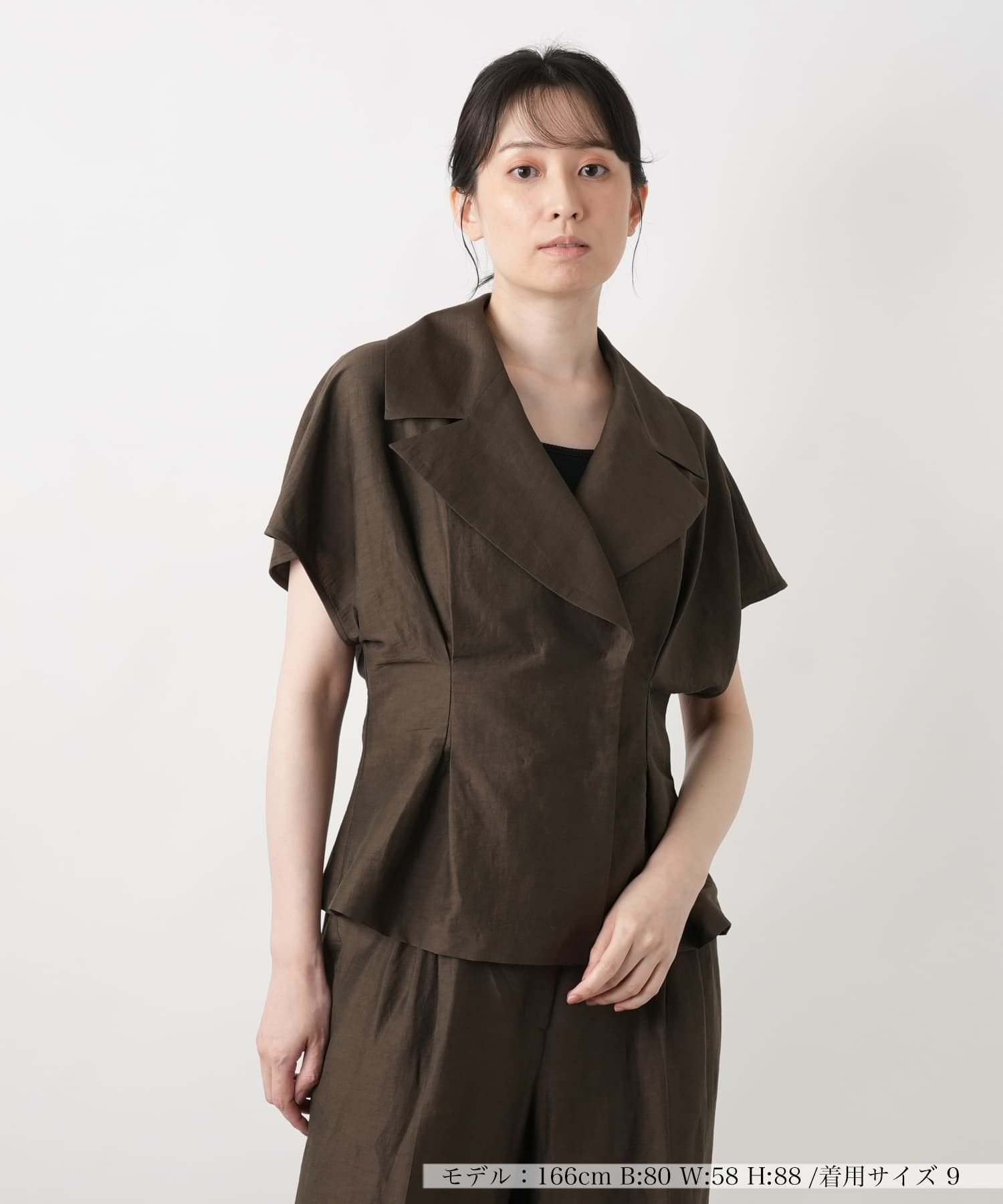 Leilian 【店舗人気】ワイドカラージャケット レリアン ジャケット・アウター テーラードジャケット・ブレザー ベージュ