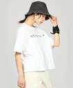 To b. by agnes b. WM40 TS ロゴ ボーイズシルエット Tシャツ アニエスベー トップス カットソー・Tシャツ ホワイト