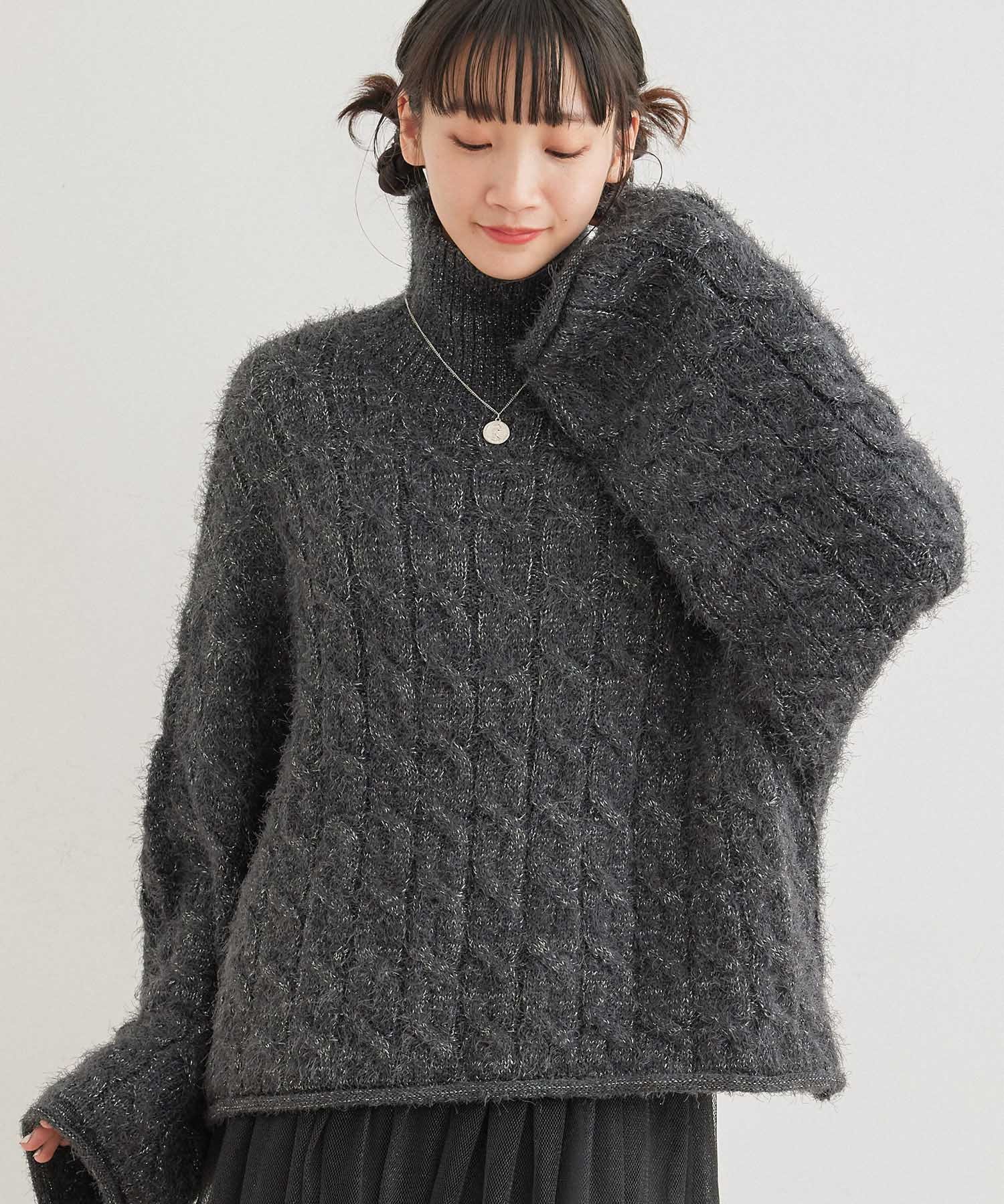 【SALE／33%OFF】JAYRO シャギーニットプルオーバー ジャイロ トップス ニット グレー レッド ホワイト【送料無料】