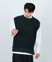 【SALE/73%OFF】JUNRed ツイードベスト ジュンレッド トップス ベスト・ジレ グリーン グレー カーキグリーン