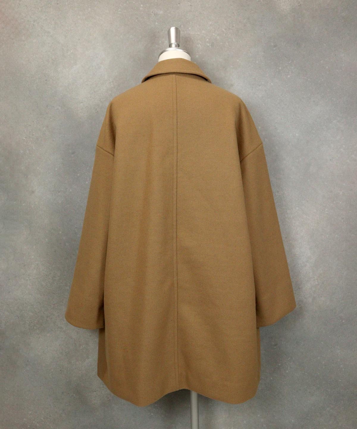 【SALE／40%OFF】STUDIO PICONE ウール混襟付きコート スタジオピッコーネ ジャケット・アウター ステンカラーコート ネイビー ブラウン【送料無料】