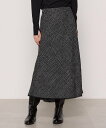 【SALE/15%OFF】COMME CA 【セットアップ対応】メランジツイード スカート コムサ スーツ・フォーマル セットアップスーツ ブラック【送料無料】
