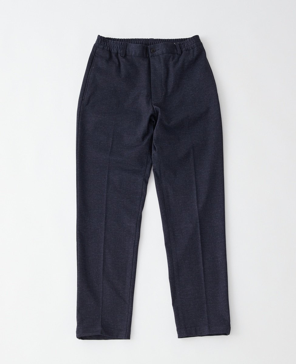 MEN'S MELROSE プリントテックジャージテーパードコンフォートパンツ(セットアップ可) メンズメルローズ パンツ スラックス・ドレスパンツ ネイビー グレー