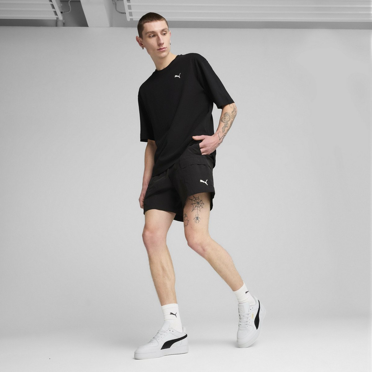PUMA メンズ ワードローブ ESS リラックス カーゴ ショーツ プーマ パンツ その他のパンツ ブラック【送料無料】