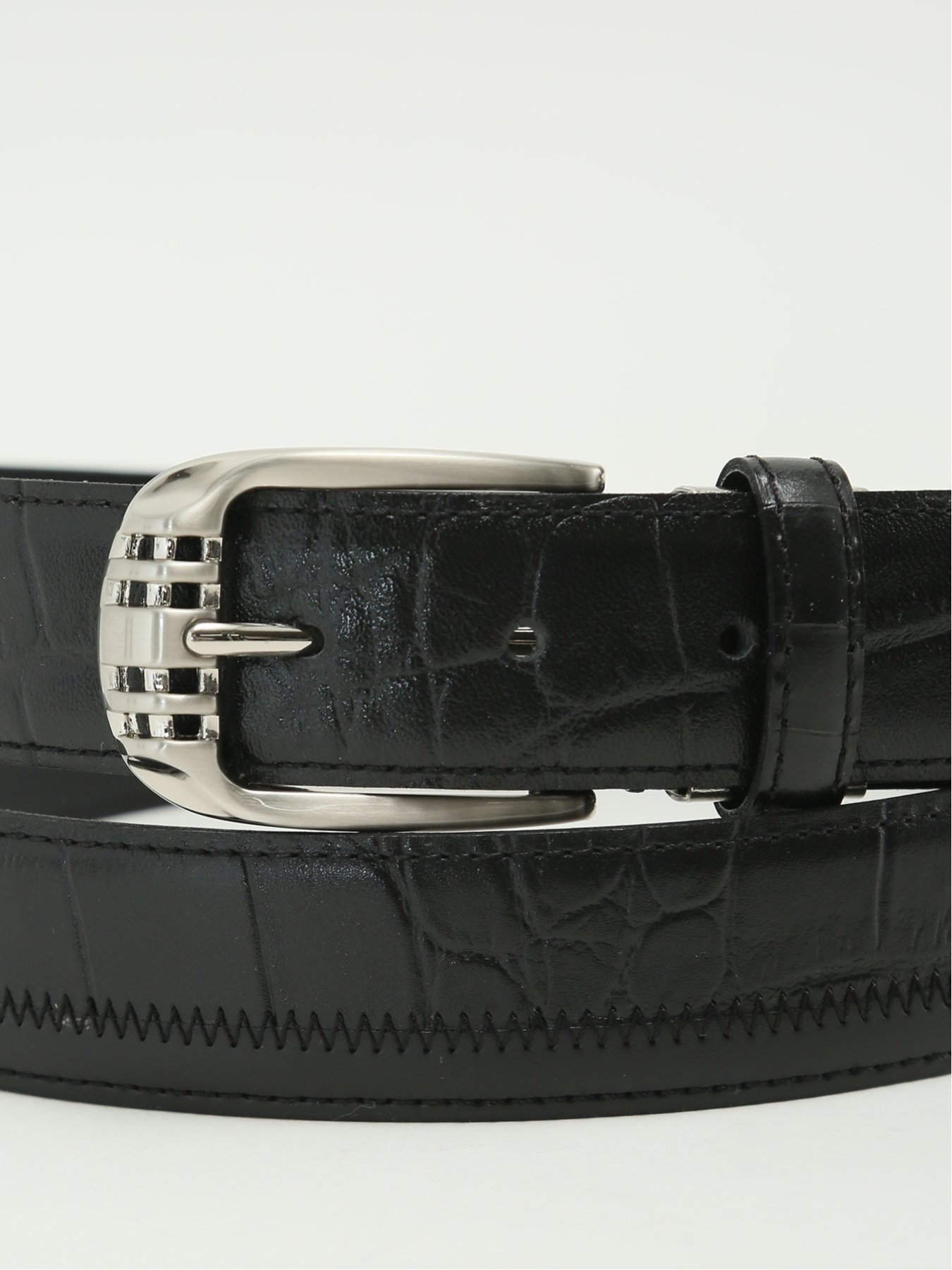 【SALE／20%OFF】GRAND-BACK 【大きいサイズ】キース/KIETH パッチワーク レザーベルト タカキュー ファッション雑貨 ベルト【送料無料】