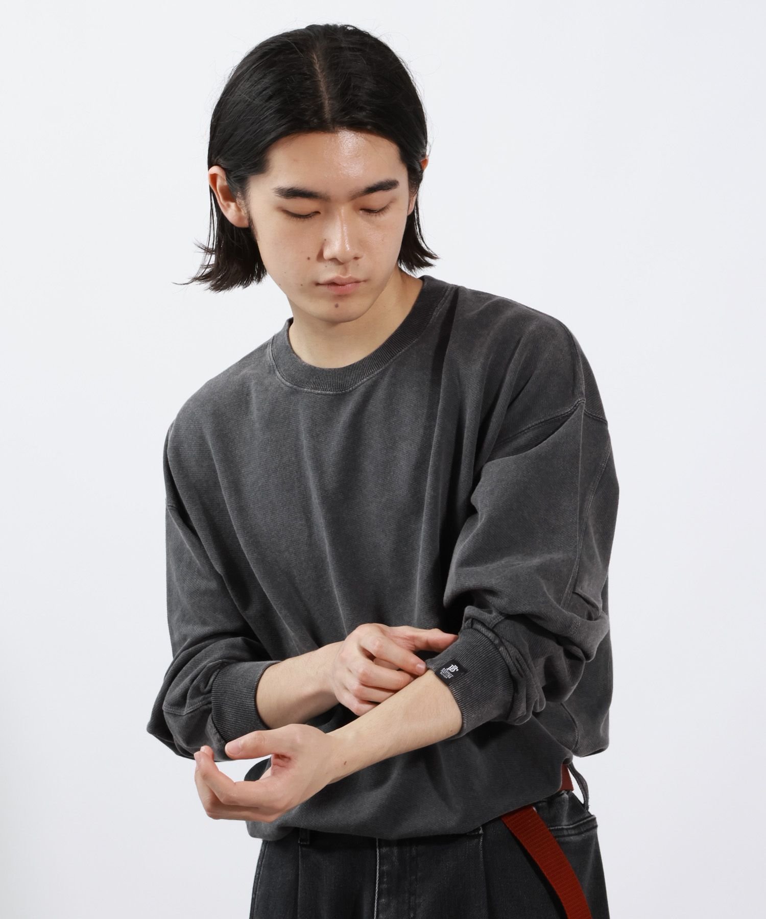 SNOWタックスリーブTシャツ ベイフロー トップス カットソー・Tシャツ ピンク ホワイト グレー グリーン