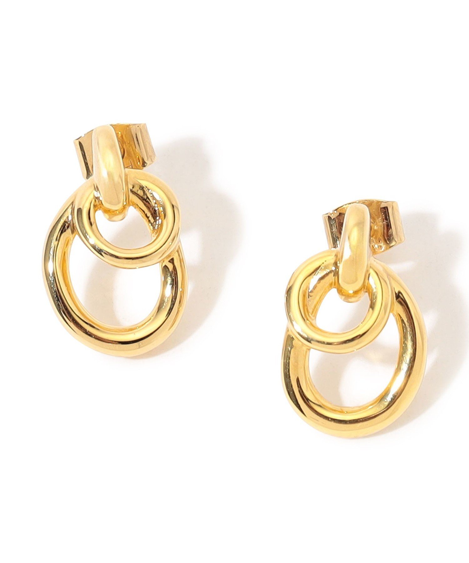 TOMORROWLAND GOODS 【別注】PHILIPPE AUDIBERT Double Circle ピアス トゥモローランド アクセサリー・腕時計 ピアス ゴールド【送料無料】