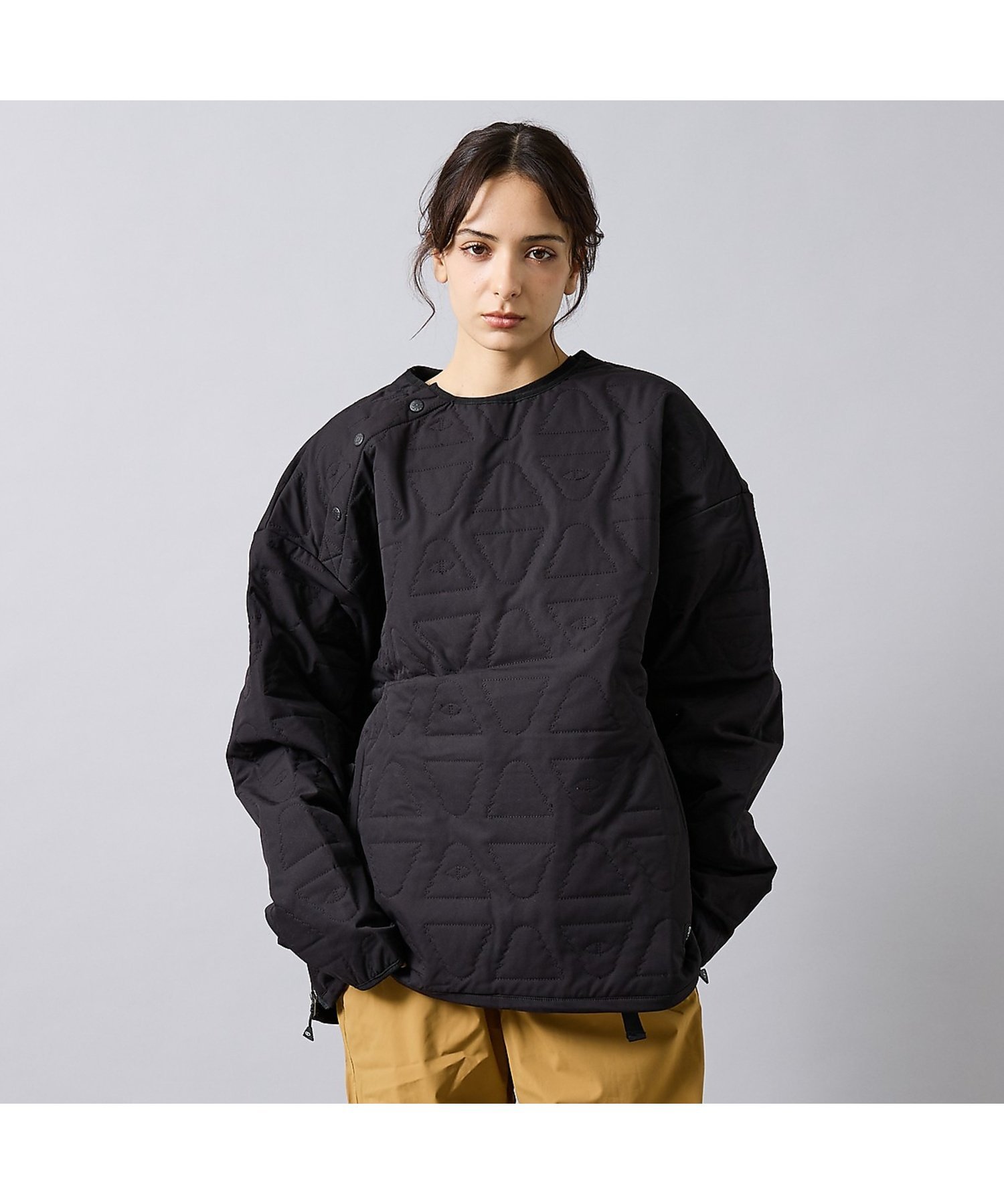 ABAHOUSE LASTWORD 【POLER/ポーラー】CYCLOPS QUILTED CREW/キルティング/ アバハウス ジャケット・アウター マウンテンパーカー ブラック【送料無料】
