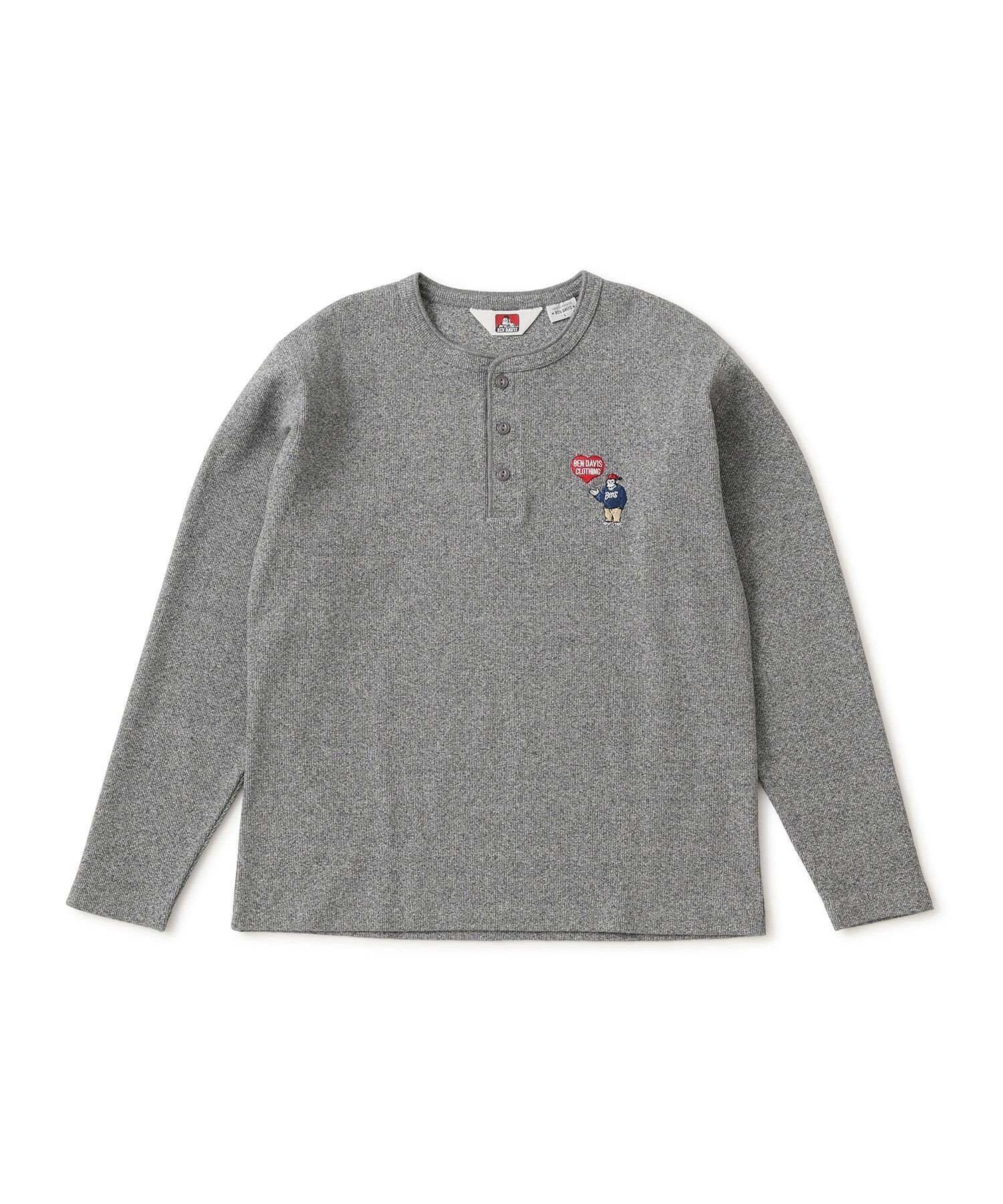 j.n.r.d 【BENDAVIS別注】エンブロイダリテレコヘンリーネック ジュン スタンダード ピックス トップス カットソー・Tシャツ ブラック ホワイト【送料無料】