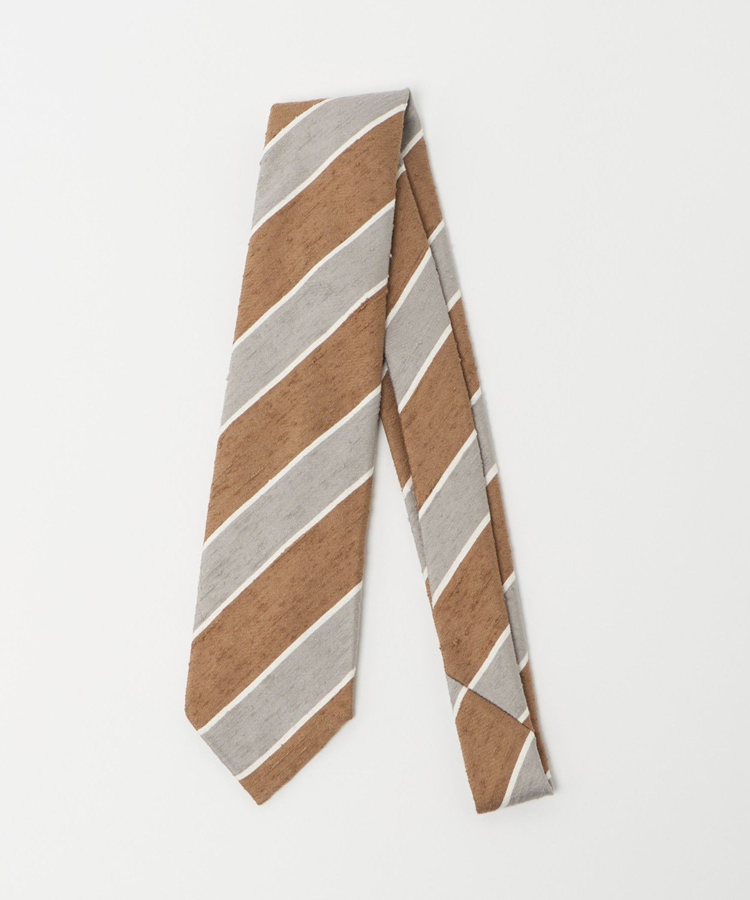 UNITED ARROWS ＜SOVEREIGN＞シャンタン ストライプ ネクタイ ユナイテッドアローズ スーツ・フォーマル ネクタイ・蝶ネクタイ ネイビー ベージュ【送料無料】