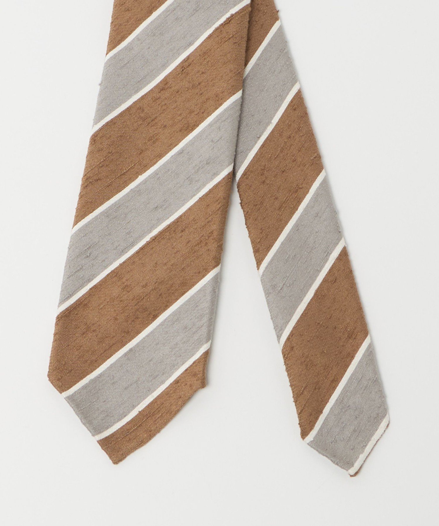 UNITED ARROWS ＜SOVEREIGN＞シャンタン ストライプ ネクタイ ユナイテッドアローズ スーツ・フォーマル ネクタイ・蝶ネクタイ ネイビー ベージュ【送料無料】