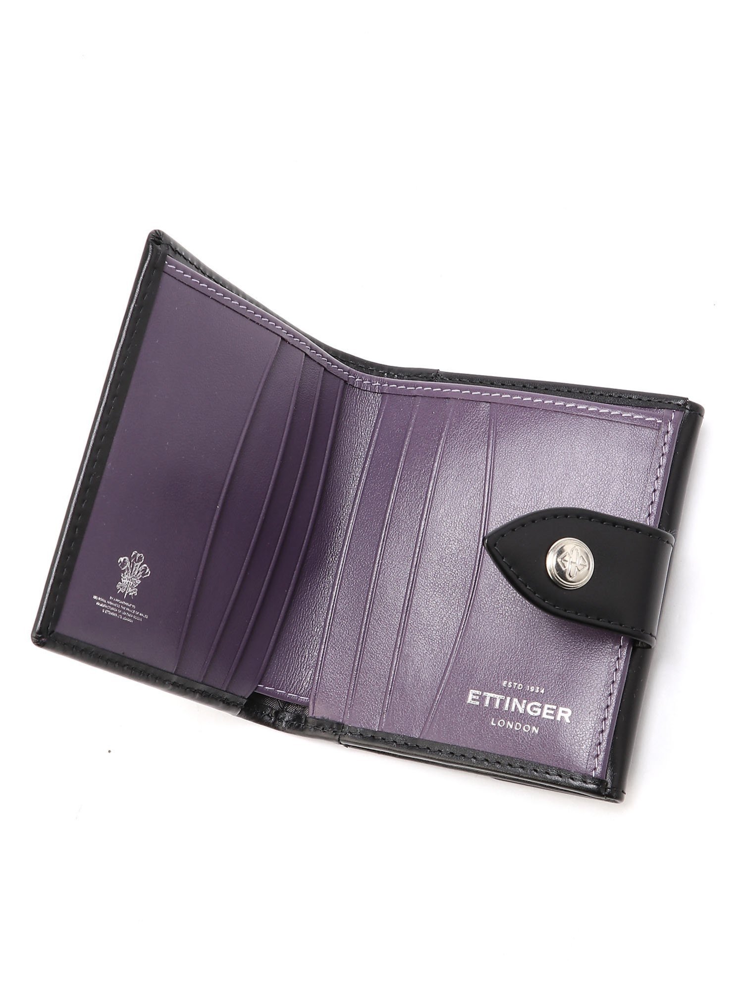 ETTINGER 【公式】ST2181 タブ付きミニ財布 エッティンガー 財布・ポーチ・ケース 財布 パープル【送料無料】