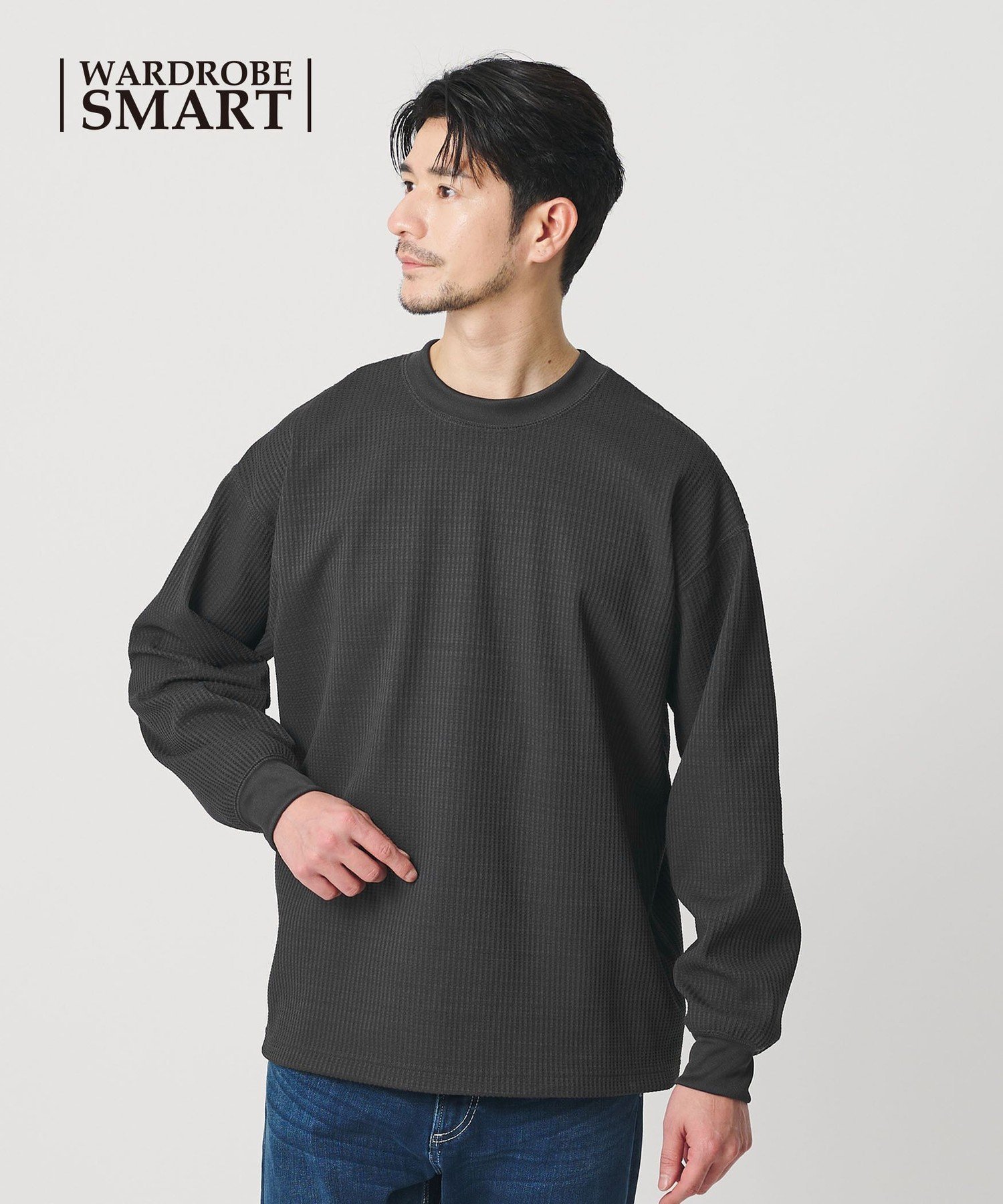 【WEB限定 WARDROBE SMART】テックサーマル アジャスト カットソー【吸水速乾】 ビューティー＆ユース ユナイテッドアローズ トップス カットソー・Tシャツ グレー ブラック ホワイト