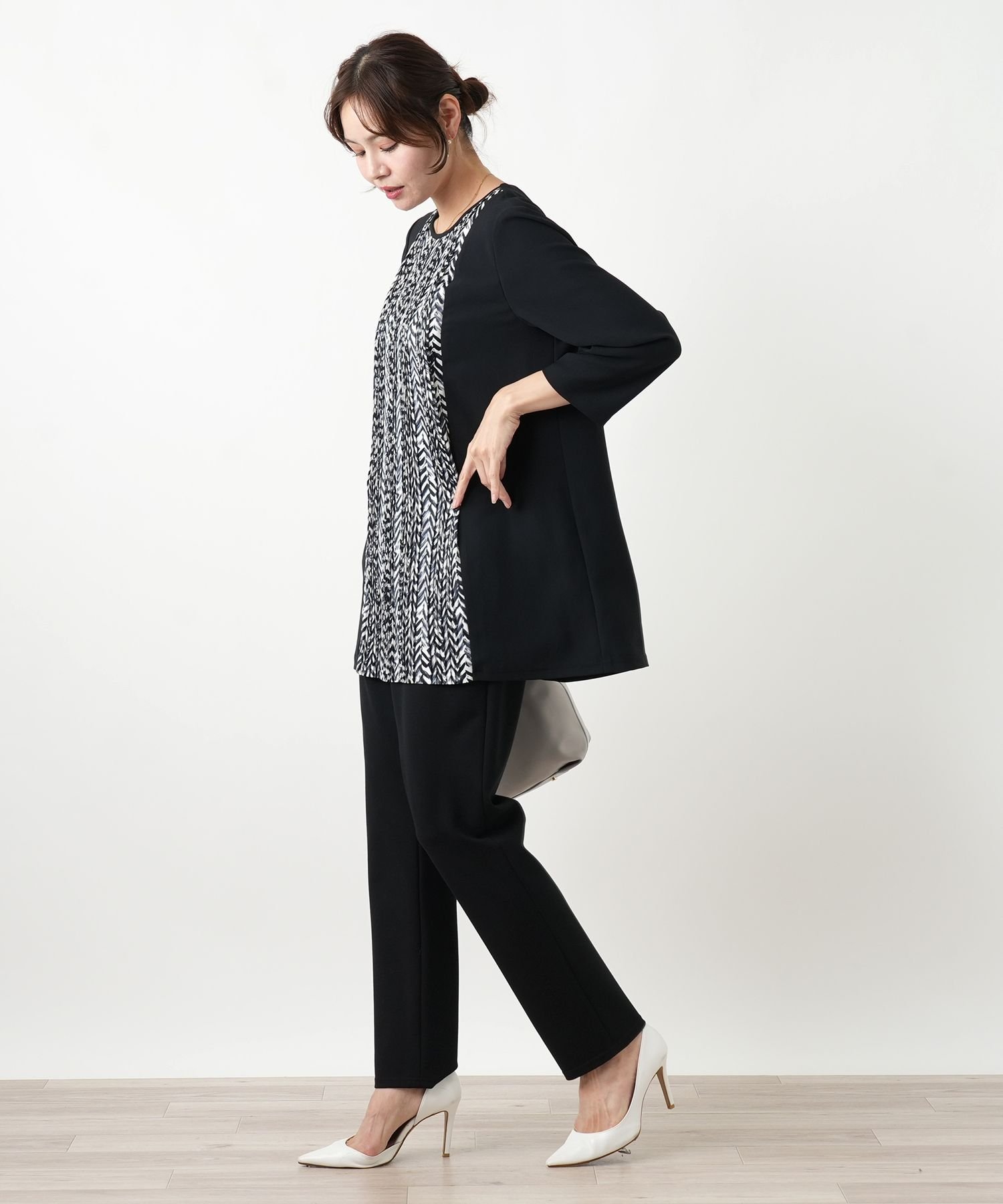 Leilian PLUS HOUSE パンツ【プラス企画】 レリアン プラスハウス パンツ その他のパンツ ブラック