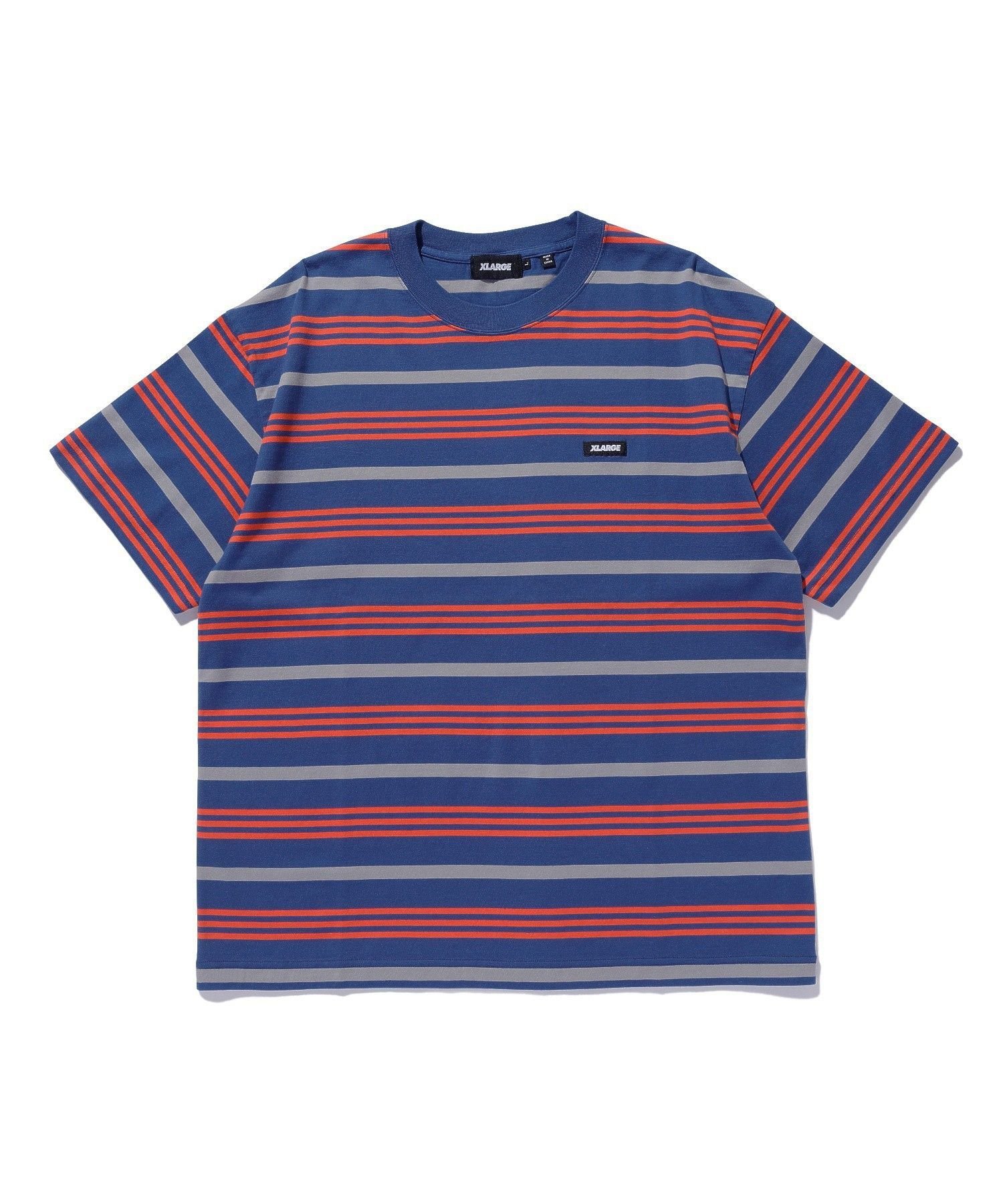 STRIPE S/S TEE エクストララージ トップス カットソー・Tシャツ ホワイト グリーン ブルー