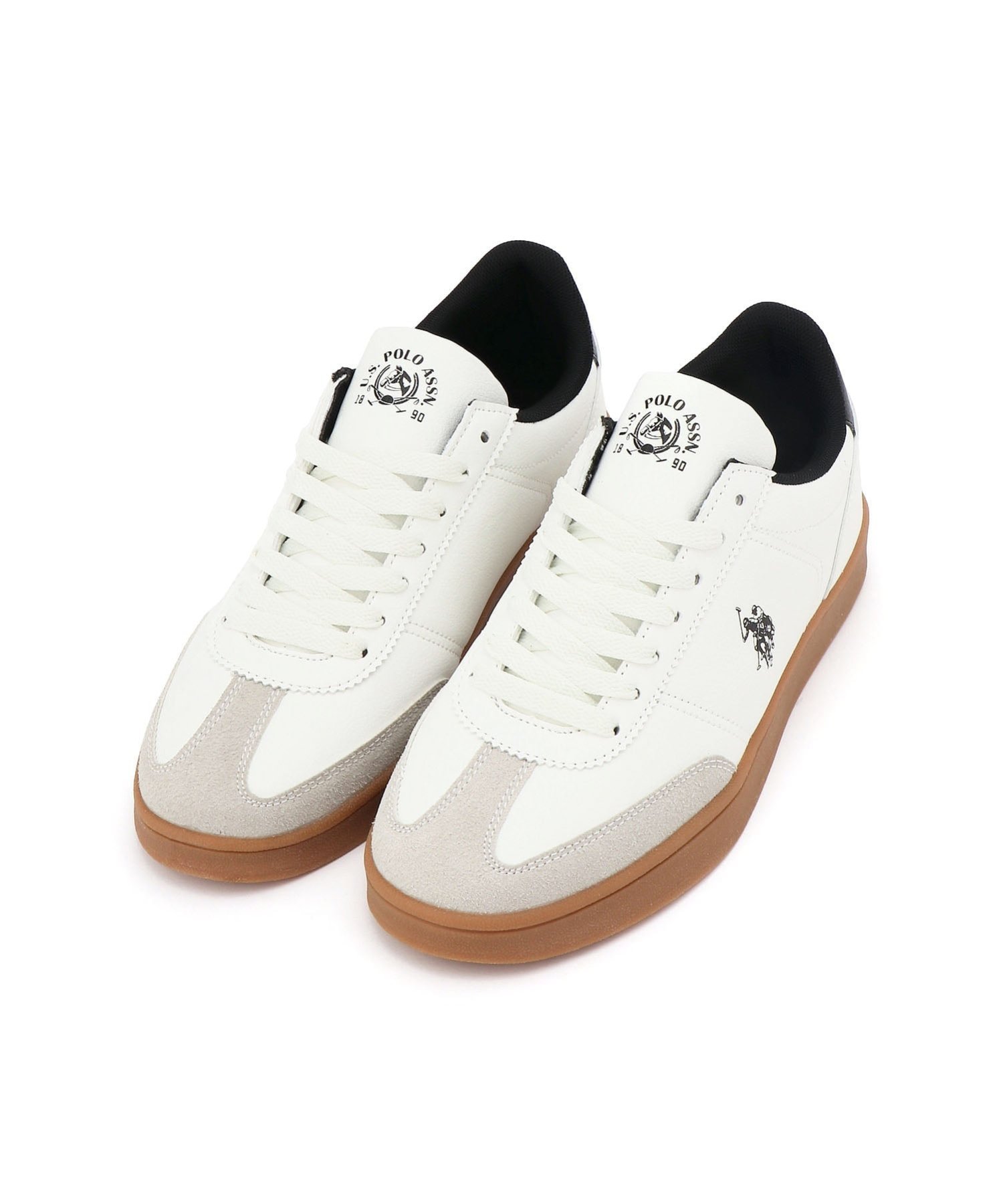 【SALE／3%OFF】U.S. POLO ASSN. U.S. POLO ASSN./(M)ジャーマン スニーカー PL01035 ジーンズメイト シューズ・靴 スニーカー ネイビー ベージュ ホワイト【送料無料】