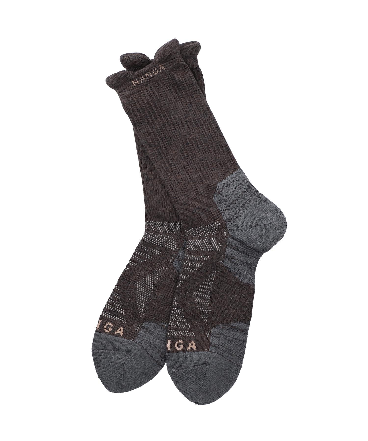 NANGA POWER STEP CREW SOCKS ナンガオンラインショップ 靴下・レッグウェア 靴下 カーキグリーン ブラウン 2