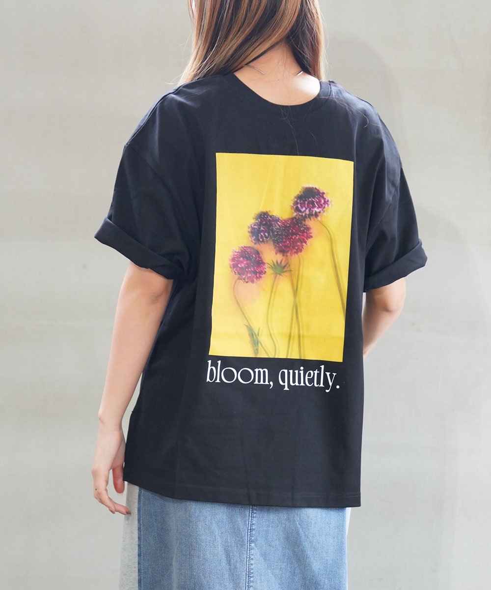 WHYTO. ホワイト 2WAY プリントTシャツ ブルーコムブルー トップス カットソー・Tシャツ ホワイト