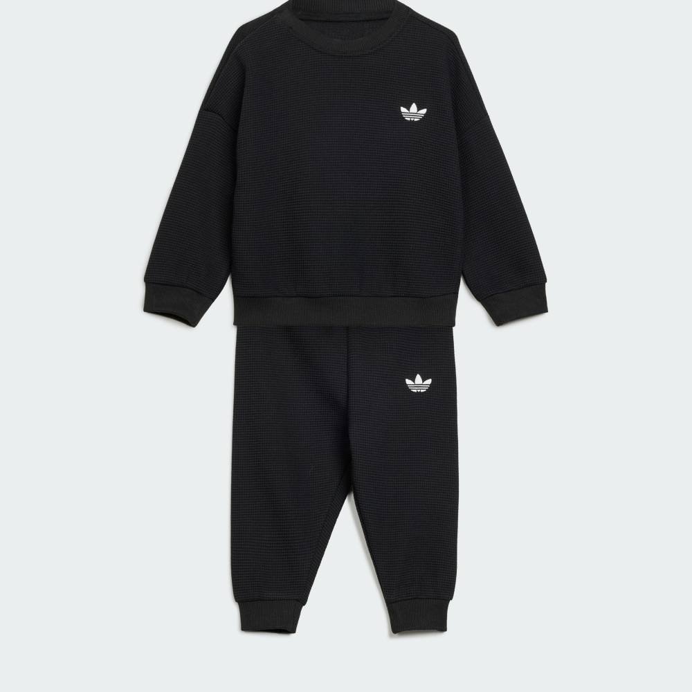 adidas ルーズ ワッフル スウェット ジョガー 上下セット【公式】