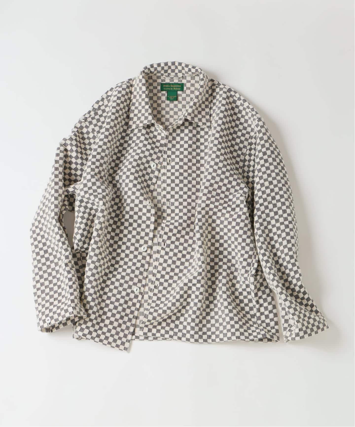 JOURNAL STANDARD relume インディア コットン クロシェ編み シャツ ジャーナル スタンダード レリューム トップス シャツ・ブラウス ベージュ グリーン ブラック オレンジ
