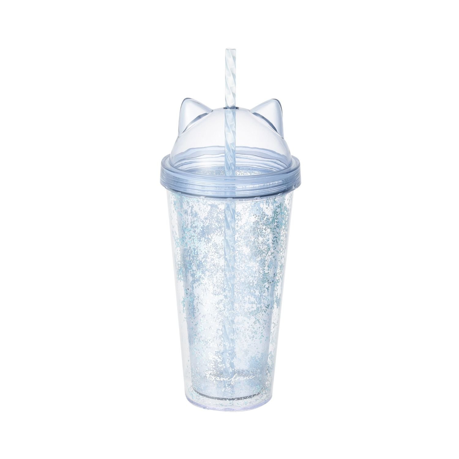 Francfranc キャット プラスチックタンブラー ライトブルー フランフラン 食器・調理器具・キッチン用品 グラス・マグカップ・タンブラー stylife-15866940 Rakuten Fashion パッケージ画像