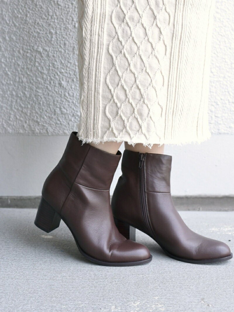 【SALE／60%OFF】SHIPS WOMEN ミドルヒールブーツ◇ シップス シューズ・靴 シューケア用品・シューズ小物 ブラウン ブラック【送料無料】