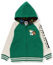 A BATHING APE BABY MILO FRUIT ZIP HOODIE K ア ベイシング エイプ トップス パーカー フーディー グリーン イエロー【送料無料】