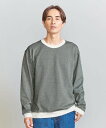 【SALE／50 OFF】BEAUTY YOUTH UNITED ARROWS シャンブレー カノコ クルーネック スウェット ユナイテッドアローズ アウトレット トップス スウェット トレーナー グリーン ブラウン ネイビー【送料無料】