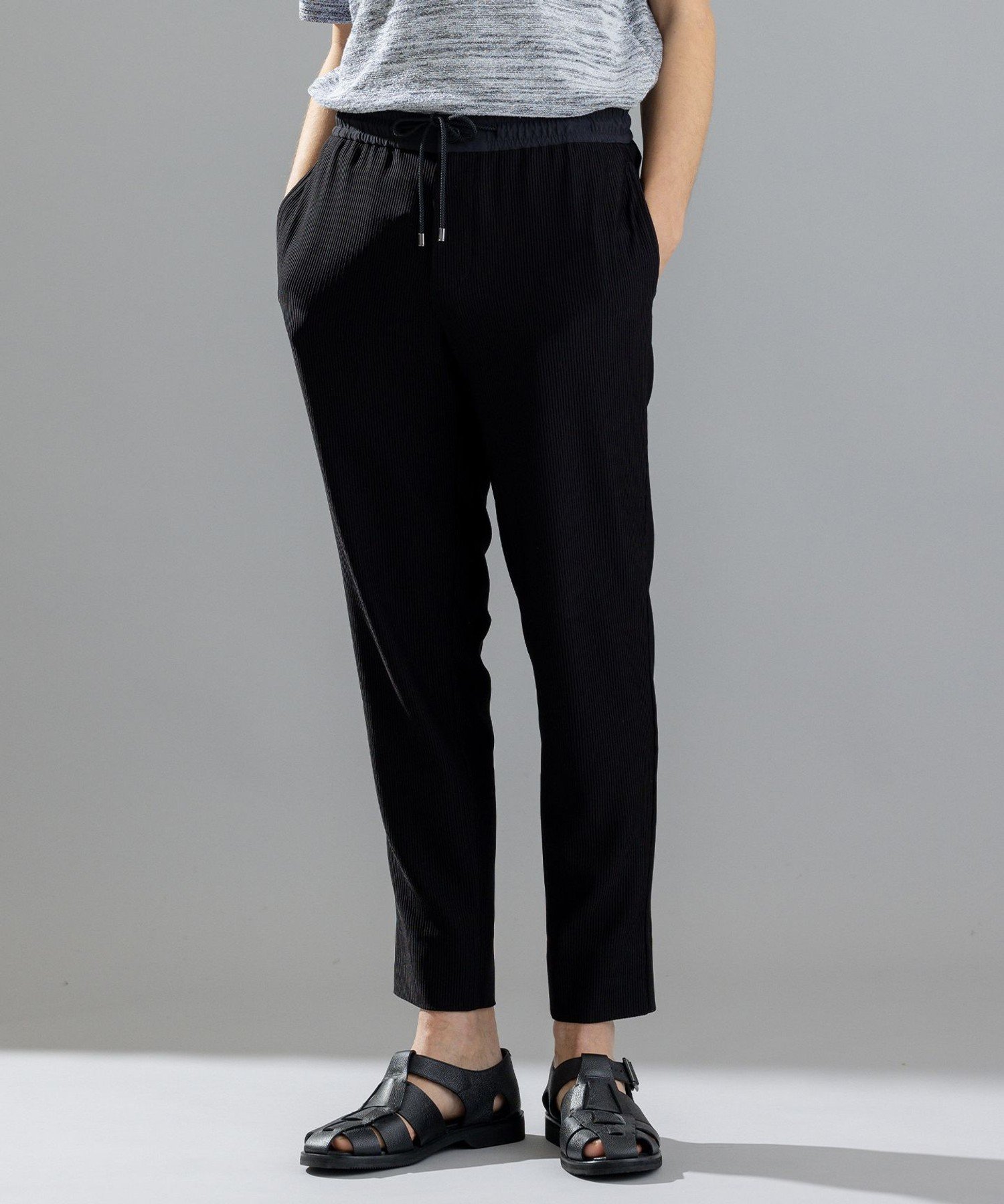 JOSEPH HOMME ソフトプリーツストレッチ / PEGG EASY ジョゼフ オム パンツ その他のパンツ ブラック ネイビー【送料無料】