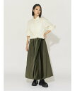 MIDIUMISOLID MIDIUMISOLID for Ladies ナイロンドレープアシンメトリースカート(RELAX) マーコート スカート その他のス...