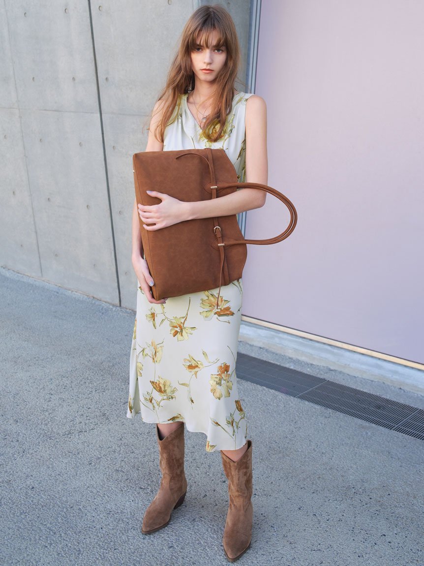 【SALE／50%OFF】SNIDEL ウエスタンブーツ スナイデル シューズ・靴 ブーツ ブラック ベージュ【送料無料】