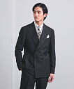 UNITED ARROWS ANGELICO チョークストライプ ダブル 4ボタン テーラードジャケット R-MODEL ユナイテッドアローズ スーツ・フォーマ...