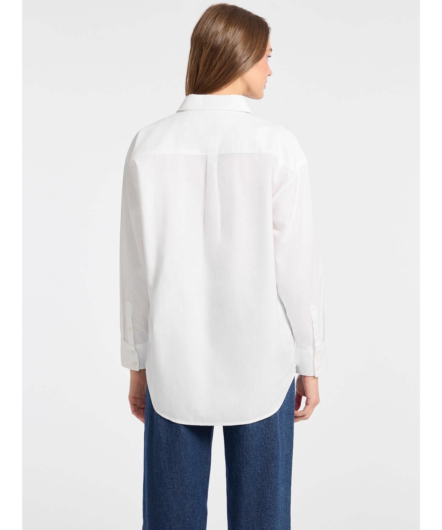 GUESS JEANS 長袖シャツ (W)Shirt With Embro ゲス トップス シャツ・ブラウス ホワイト