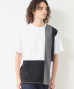 【SALE/30%OFF】Dessin 【洗える】ブロック切り替えTシャツ デッサン トップス カットソー・Tシャツ ホワイト ブラック ネイビー