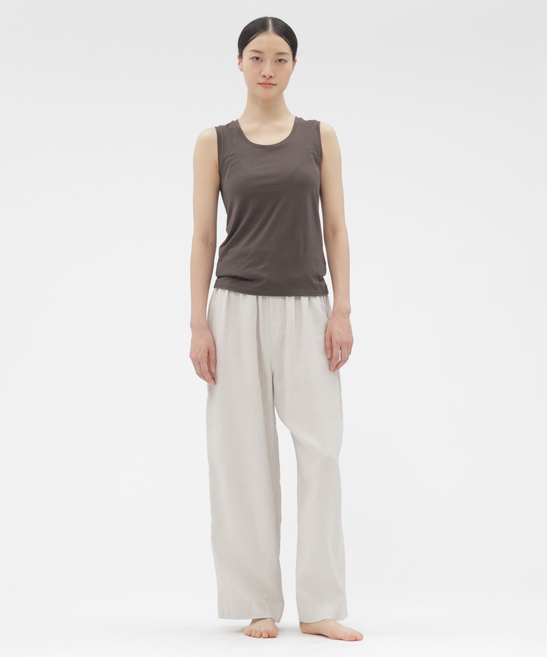 MARGARET HOWELL SUPERFINE COTTON JERSEY TOP マーガレット・ハウエル トップス カットソー・Tシャツ グレー