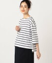 【SALE／30%OFF】COMME CA BLANC D'OEUF [ マタニティ ] ボーダー プルオーバー コムサ・ブロンドオフ マタニティウェア・ベビー用品 マタニティワンピース・フォーマル【送料無料】