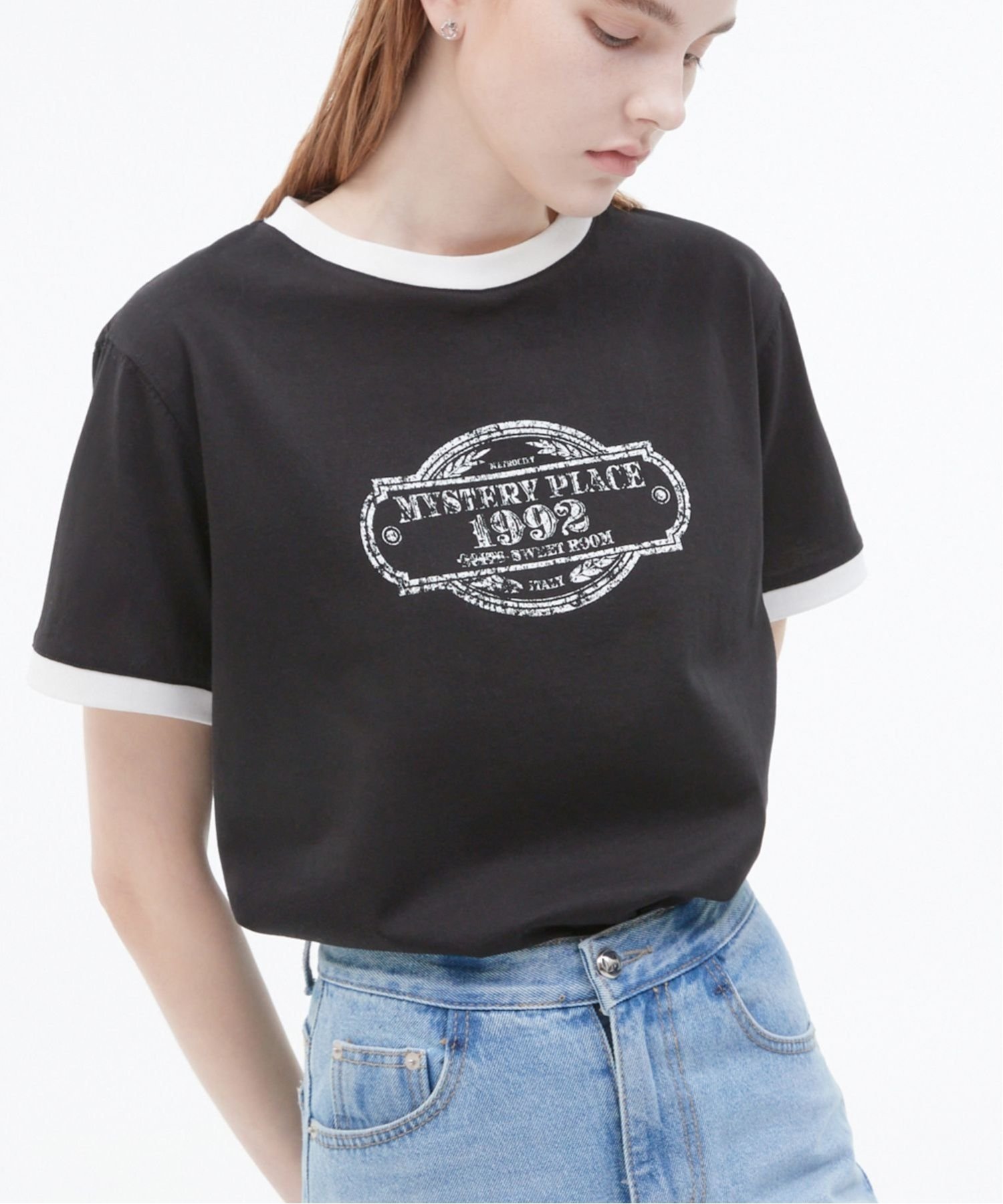 【SALE／42%OFF】METROCITY (W)MYSTERY PLACE 1992 Tシャツ メトロシティ トップス カットソー・Tシャツ ブラック ブルー ベージュ ホワイト【送料無料】