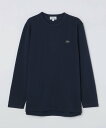 ラコステ 服 メンズ SHIPS LACOSTE: クラシックフィット ロングスリーブ Tシャツ TH7019 シップス トップス カットソー・Tシャツ ネイビー ホワイト【送料無料】