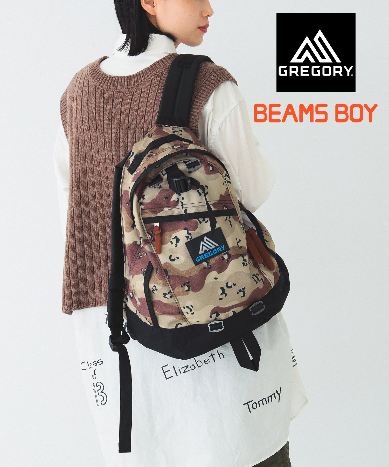 BEAMS BOY ڴָ10ݥȥХåGREGORY * BEAMS BOY /  CHOCO CHIP CAMO NICE DAY 쥴꡼ Хåѥå å ʥǥ ̶̳ ӡॹ  Хå åХåѥå̵