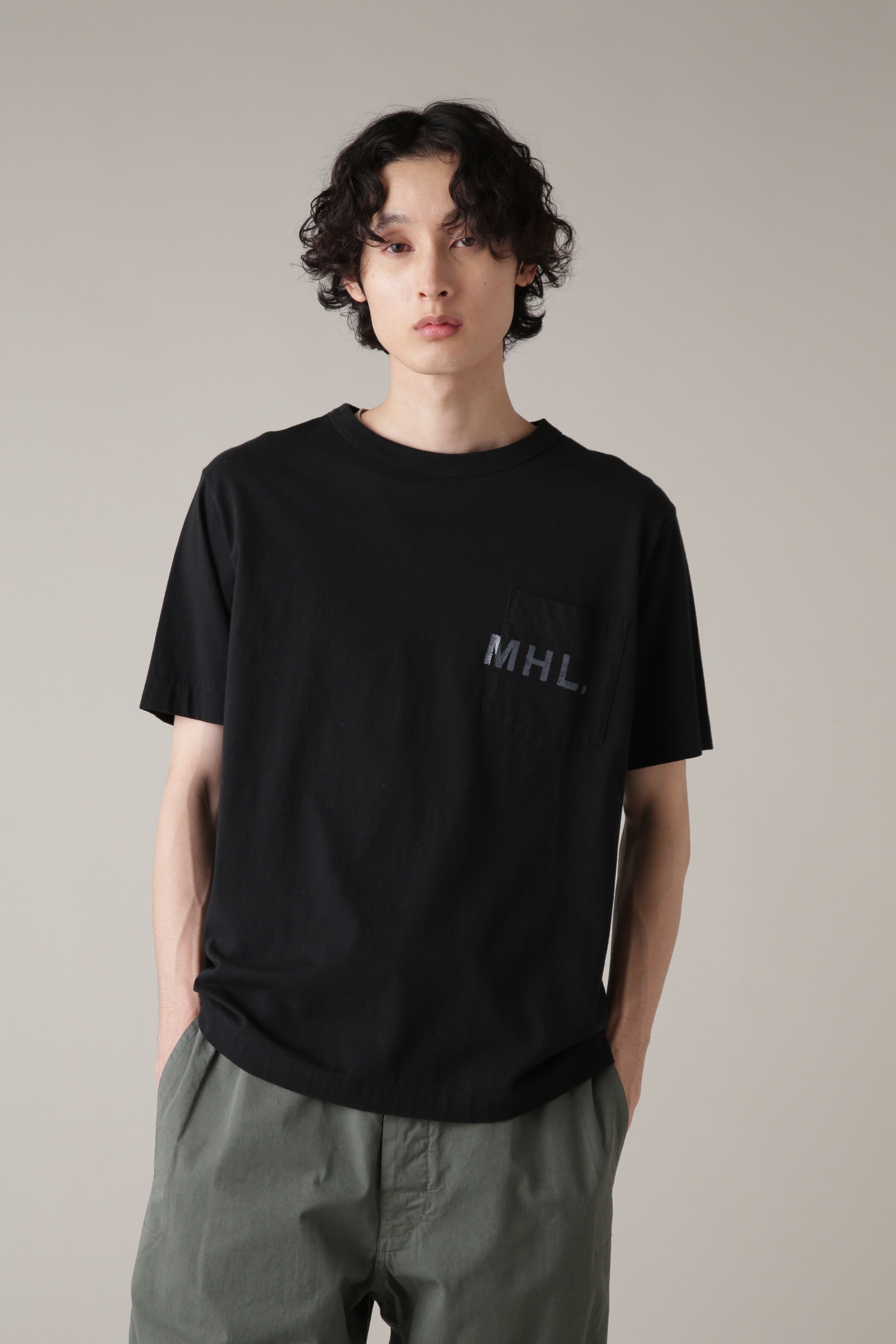 MHL. PRINTED COTTON JERSEY マーガレット・ハウエル トップス その他のトップス ホワイト ブラック ベージュ【送料無料】 2