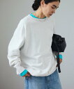 【SALE/50%OFF】SALON adam et rope' アズマ裏毛オーバーサイズスウェットプルオーバー サロン アダム エ ロペ トップス スウェット・トレーナー グレー カーキグリーン ピンク【送料無料】