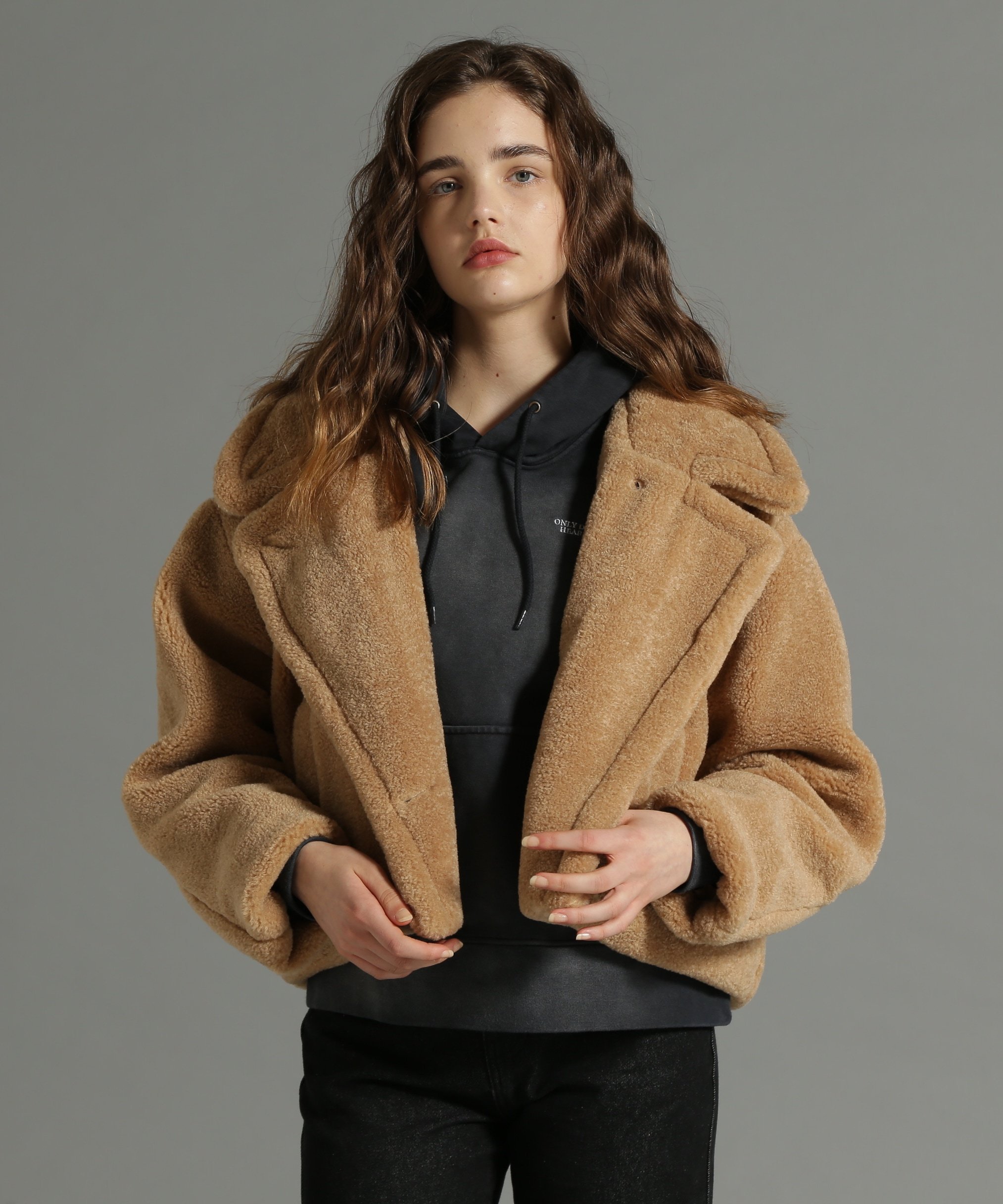 AVIREX 《Belle LINE》BOA JACKET/ボアジャケット アヴィレックス ジャケット・アウター ブルゾン・ジャンパー ベージュ ブラック レッド【送料無料】