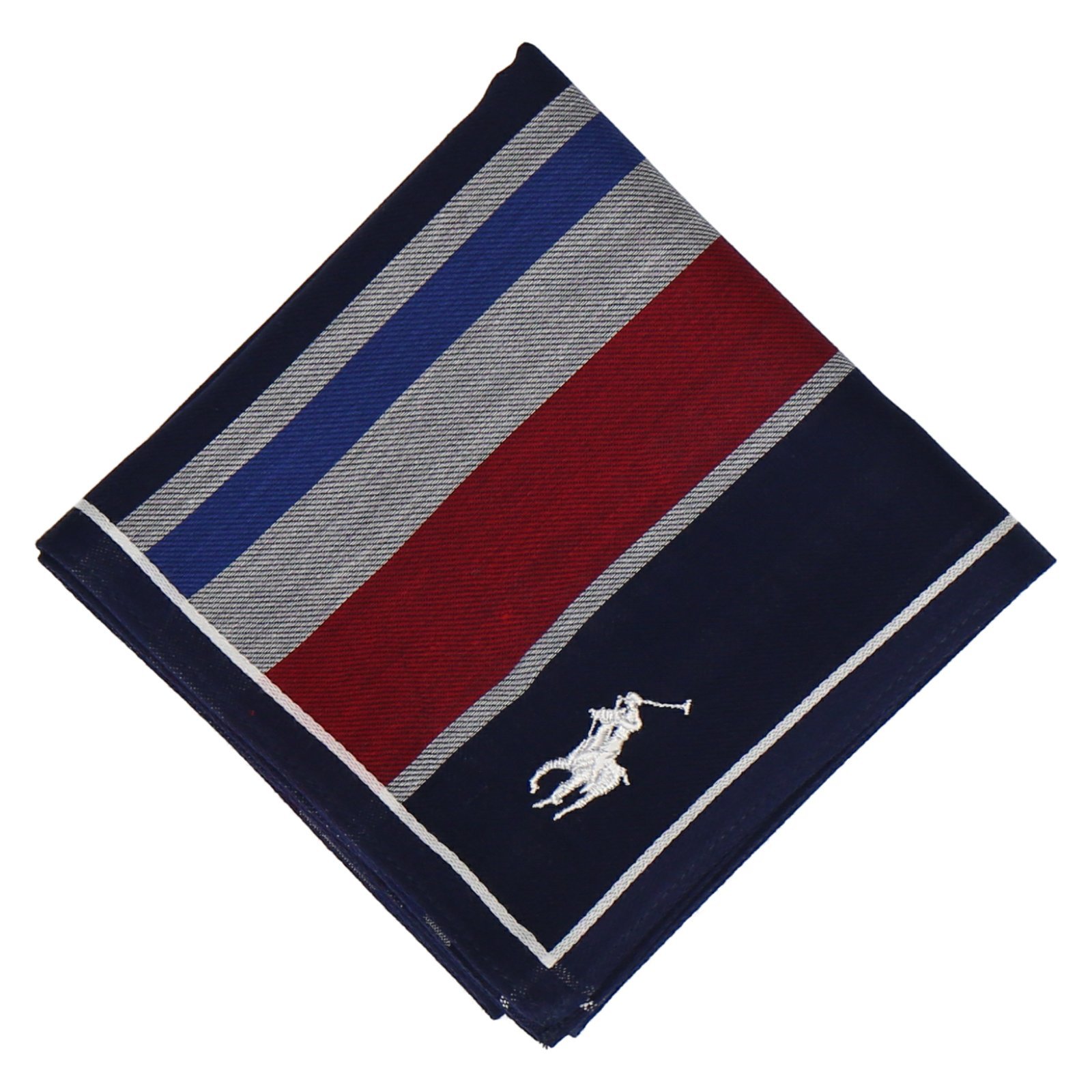 POLO RALPH LAUREN ポロ ラルフ ローレン メンズ 先染ハンカチ インターモードカワベ ファッション雑貨 ハンカチ・ハンドタオル ブルー ベージュ ネイビー