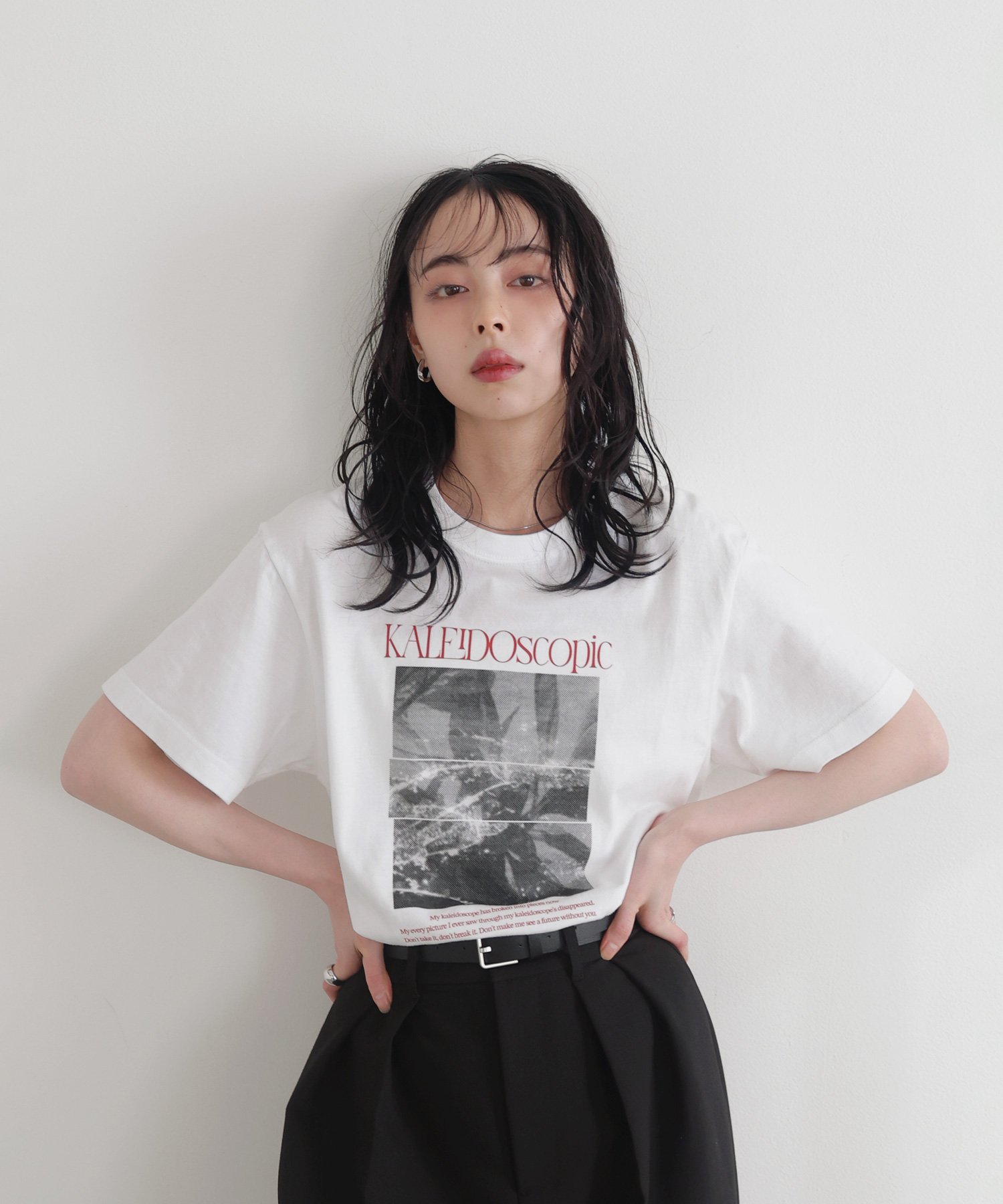 LIAN フォトプリントオーバーサイズKAREIDOscopicT リアン トップス カットソー・Tシャツ ブラック【送料無料】のサムネイル