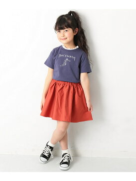 【SALE／50%OFF】devirock プリントTシャツ 男の子 女の子 ベビー トップス 半袖 半そで デビロックストア 子供服 キッズ デビロック カットソー キッズカットソー グリーン