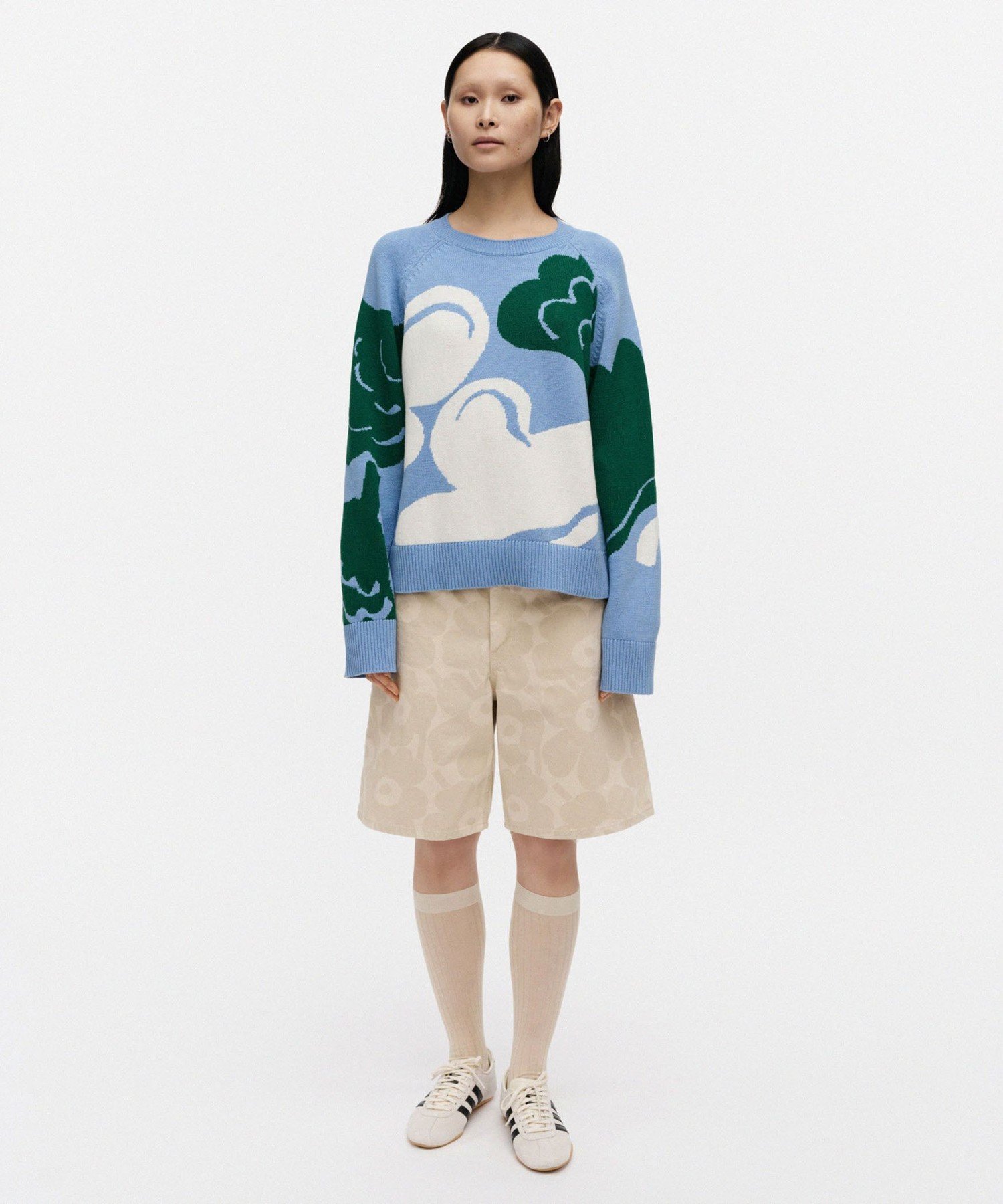 Cotton - Marimekko Maridenim Marssi Unikko ショートパンツ マリメッコ パンツ その他のパンツ ベージュ【送料無料】