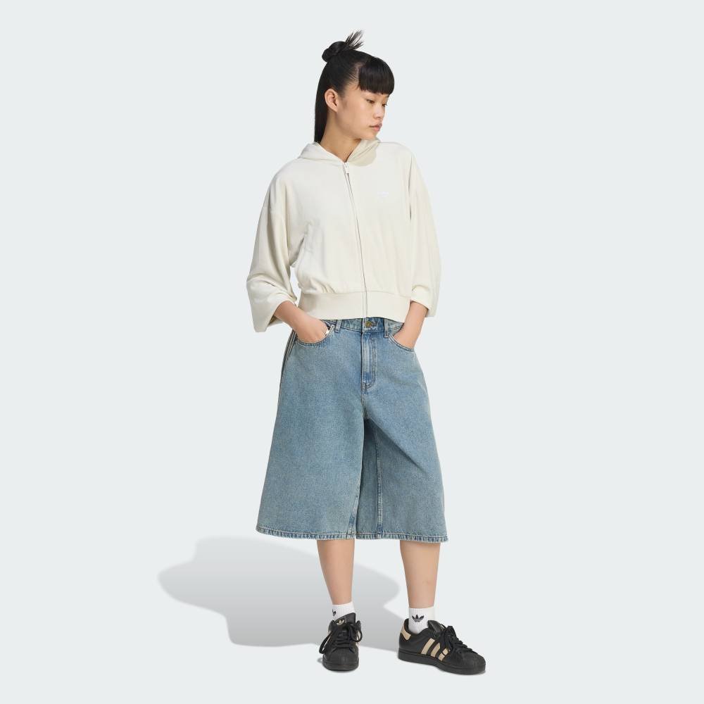 【公式】アディダス adidas 返品可 ミッドライズ デニムジョーツ アディダス パンツ その他のパンツ ブルー